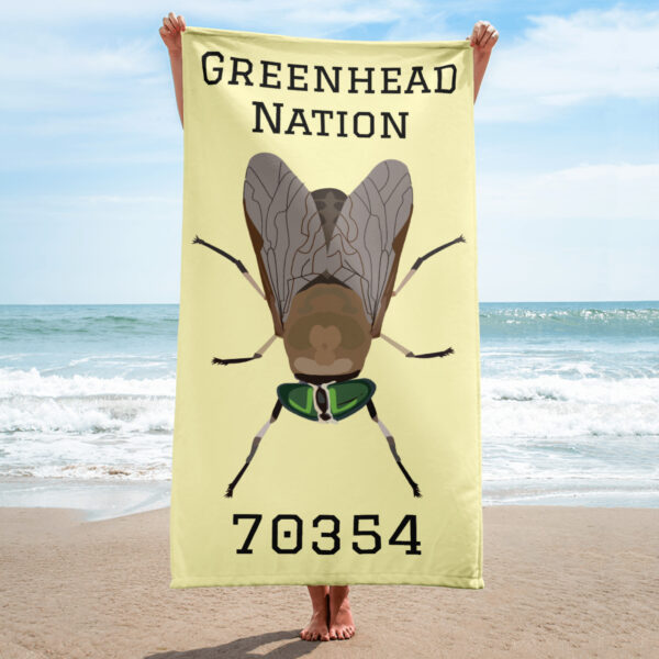 70354 Greenhead Nation Light Yellow Towel