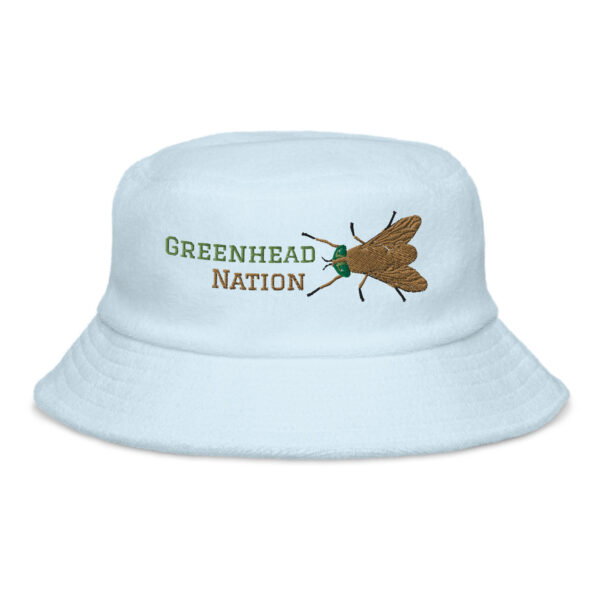 Unstructured Greenhead Nation terry cloth bucket hat