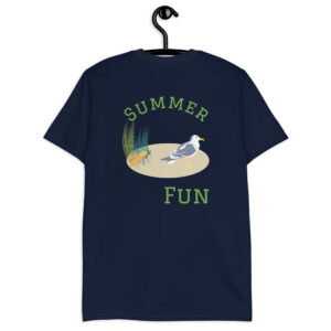 Summer Fun Dump Duck Unisex  Navy T-Shirt