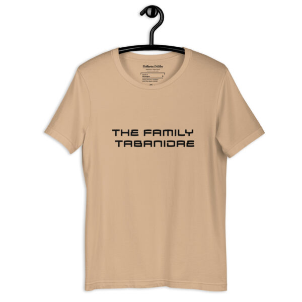Soft-Feel Unisex t-shirt The Family Tabanidae (Front) Tabanus Nigrovittatus (Back) Shirt